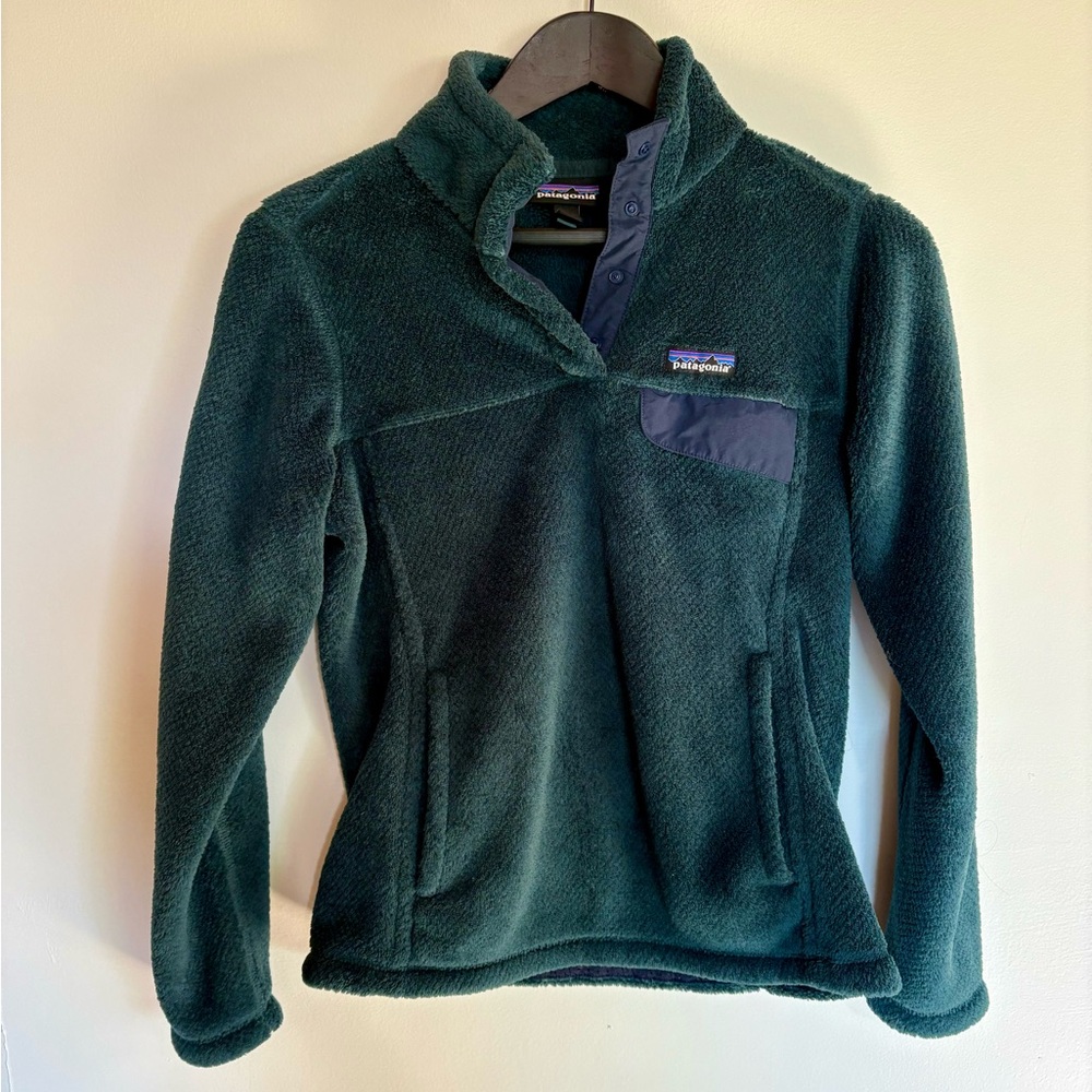 Patagonia Forest Green Fleece Pullover